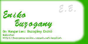 eniko buzogany business card